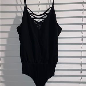 COPY - Forever 21 Crisscross Mesh Back Bodysuit